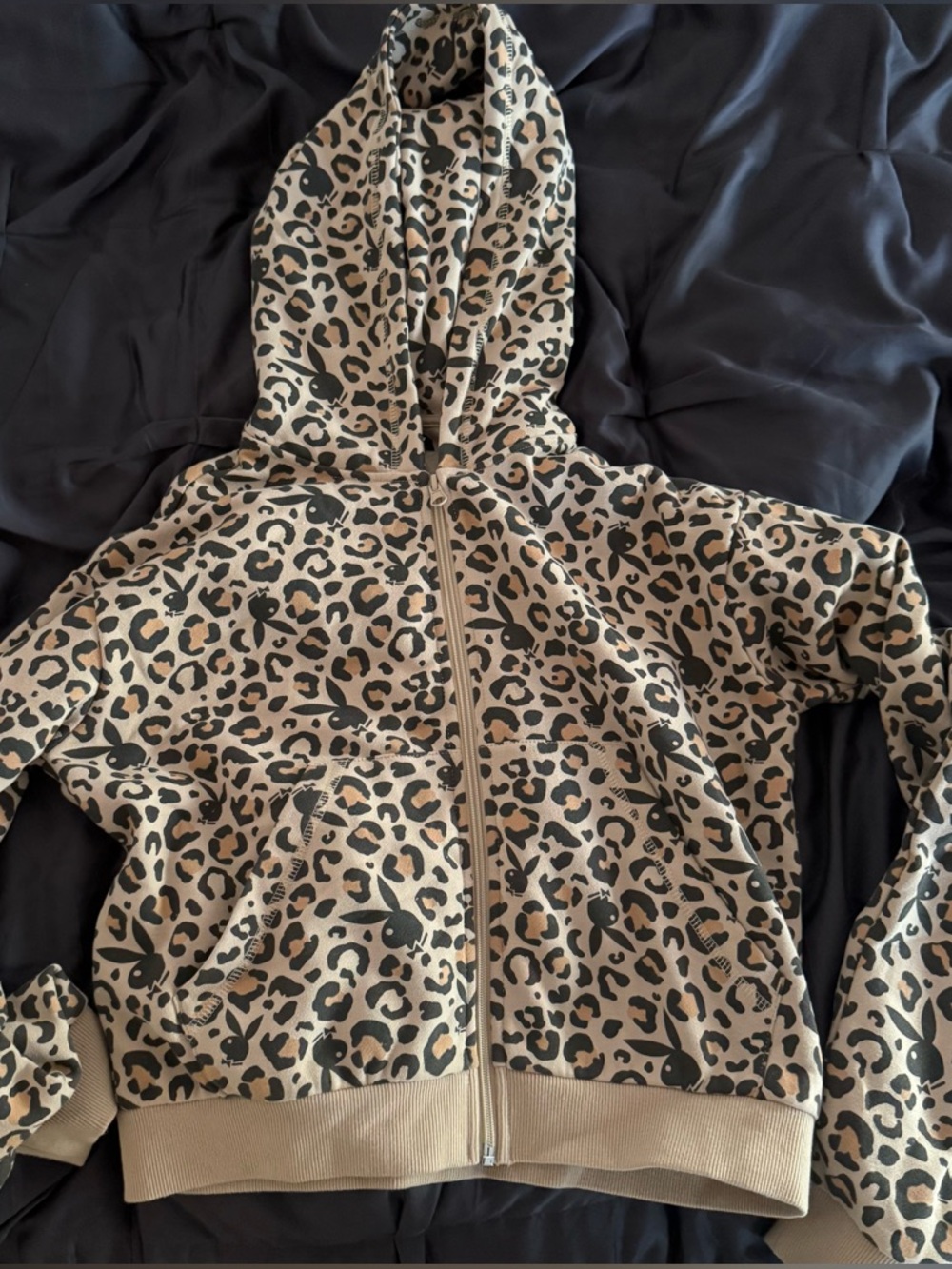 Playboy x PacSun Leopard Zip Hoodie